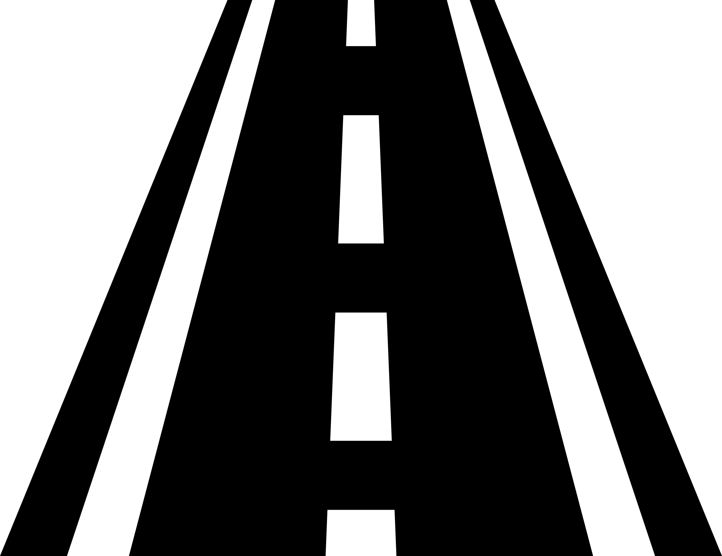 Road With Broken Line Outline Svg File Free Vectors